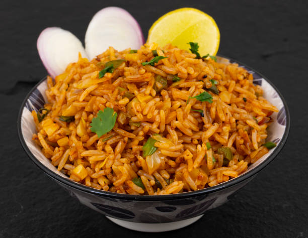 istock Indian Cuisine Vegetarian Fried Rice Or Pulav 1454305071