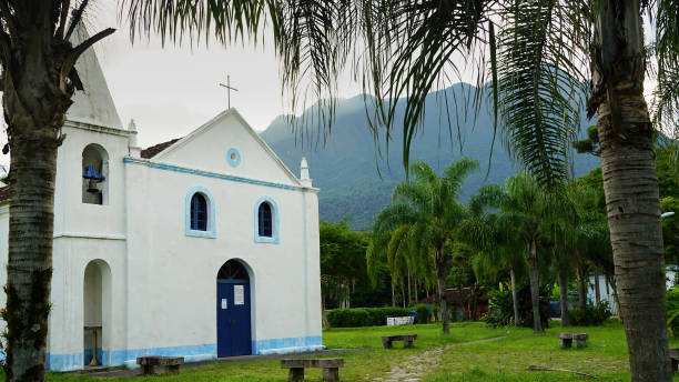 istock Small Catholic church, historic 1454306025