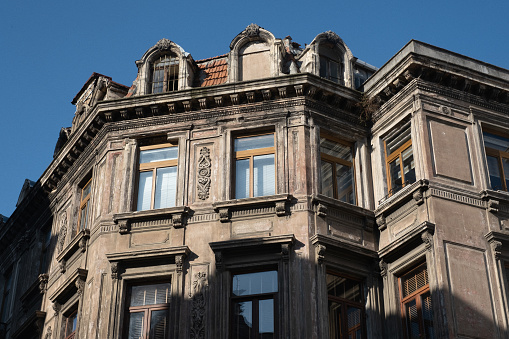 Old building detail in Beyoğlu District,İstanbul City.