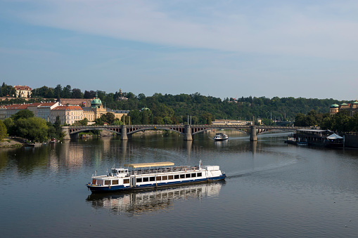 Vltava River in Prague, Czech Republic