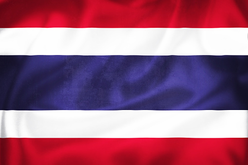 Grunge 3D illustration of Thailand flag, concept of Thailand