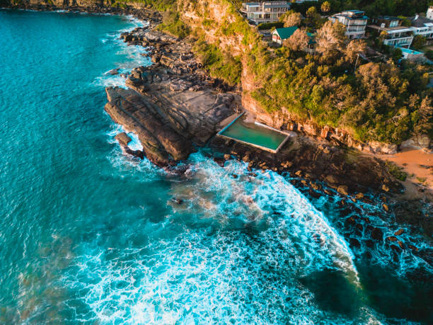 istock Views of Whale Beach tidal pool 1454309995
