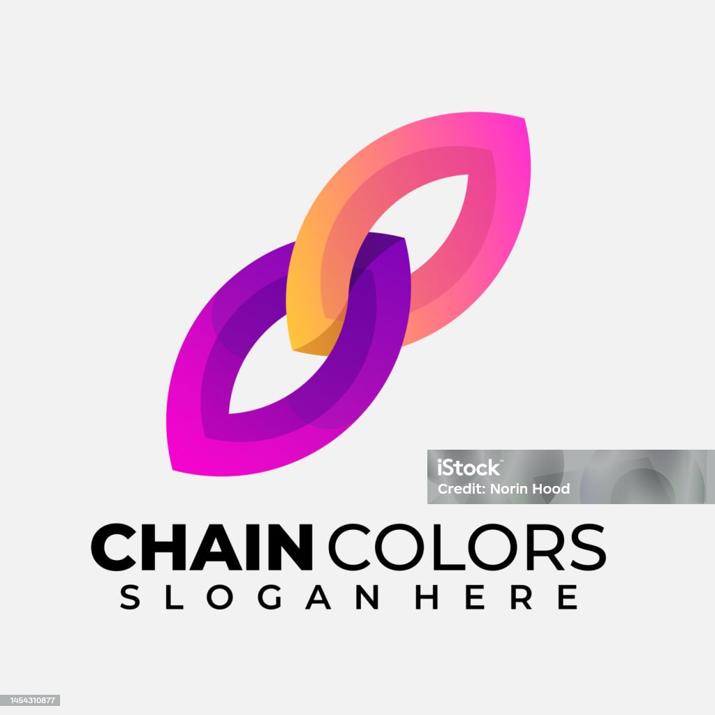 Chain Module Logo Chain Logo Vector Template Illustration Stock Illustration - Download ...