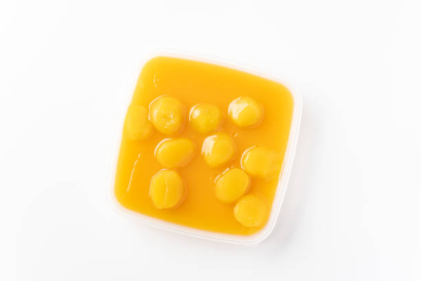 istock Chestnut and sweet potato paste on white background 1454311127