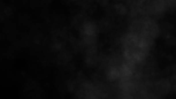 istock White smoke on dark background. Dynamic abstract fogy. 3D rendering. 1454323940