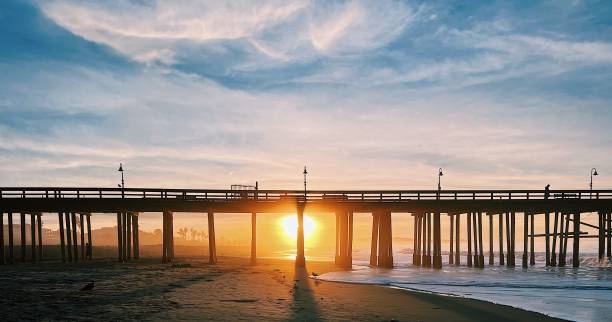 istock Dawn at Ventura Beach Pier 1454324092