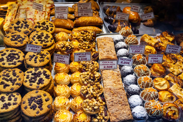 istock Confectionery shop window - cakes, pastries, desserts 1454328702