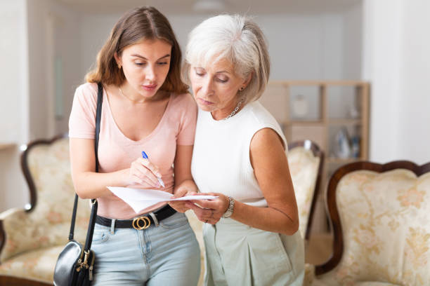 istock Woman participating in survey among the population 1454331859