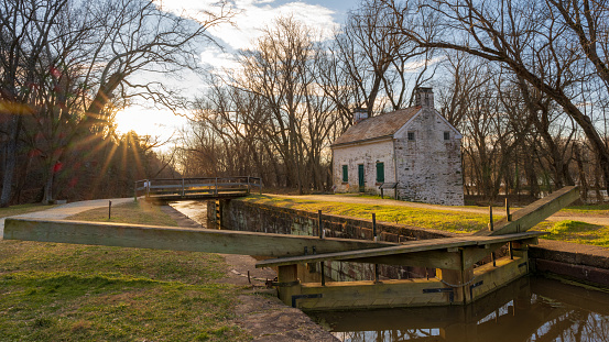 A sunny morning on the Potomac Maryland