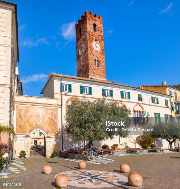 Glimpse Of The Historic Borough Of Noli A Town In The Province Of Savona Stock Photo - Download Image Now