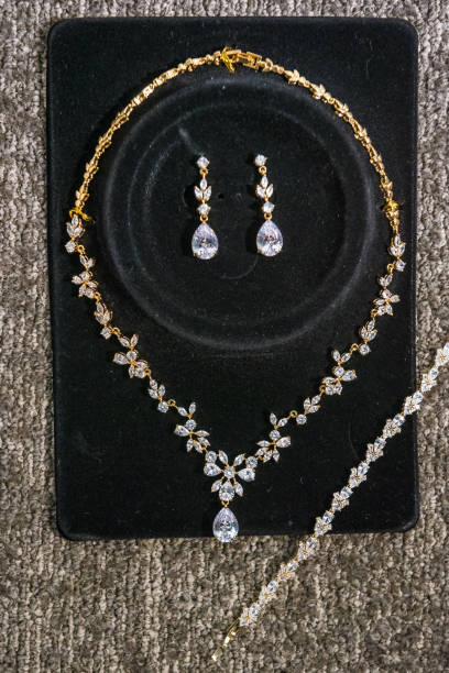 istock Closeup of a precious jewelry set 1454340964