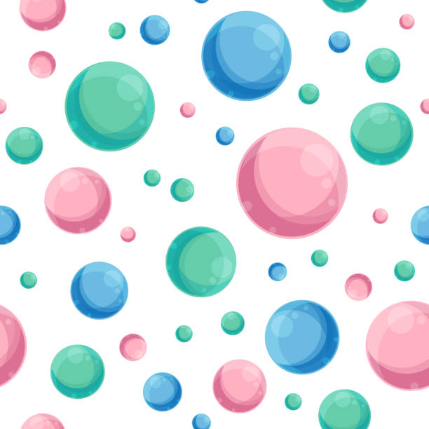 pattern with colorful balloons, illustration seamless for backgrounds, wallpapers and wrappers. - 班蝥 幅插畫檔、美工圖案、卡通及圖標