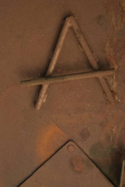 istock Closeup shot of a rusty metal texture 1454344300