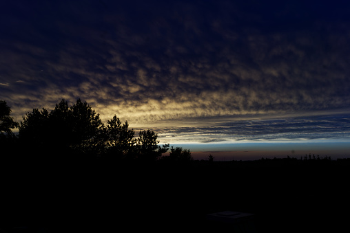 Amazing sky cloudscape at sunset