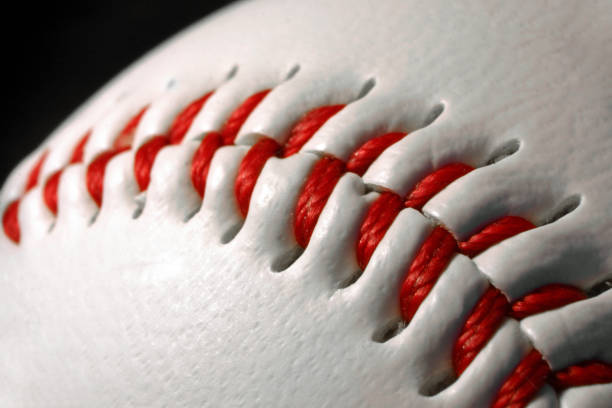 istock Selective focus shot of a baseball 1454348382