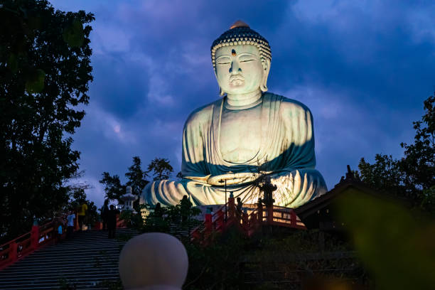 istock Big Buddha Statue against the blue sky. 1454349804