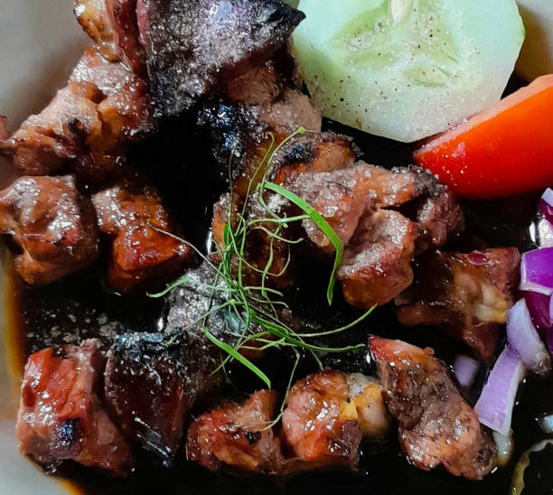 istock Soy sauce seasoned goat satay 1454351222