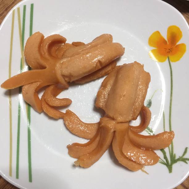 istock Home Cooking, octopus sausages for kids 1454356344