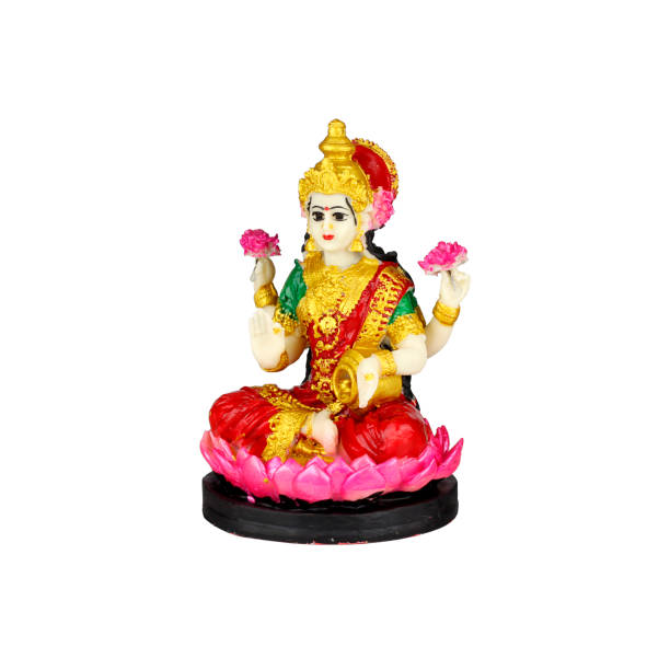 istock Hindu goddess Lakshmi on a white background 1454358227