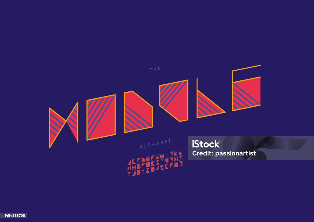 Module Alphabet Stock Illustration - Download Image Now - Abstract ...