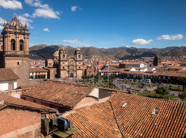 an alley way in Cuzco Peru
