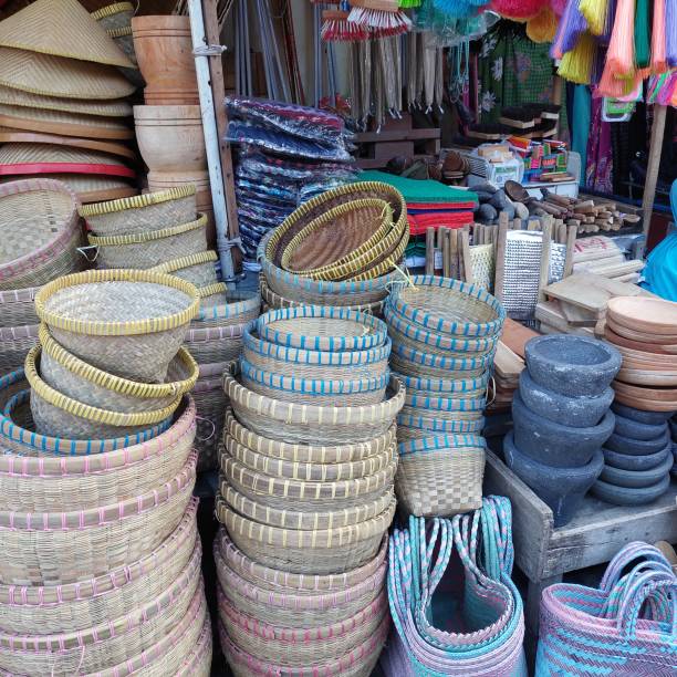 istock various handicrafts from wood and bamboo, for daily needs 1454361910