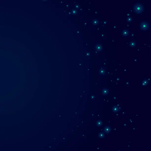 Vector illustration of Galaxy and stars in dark night sky background