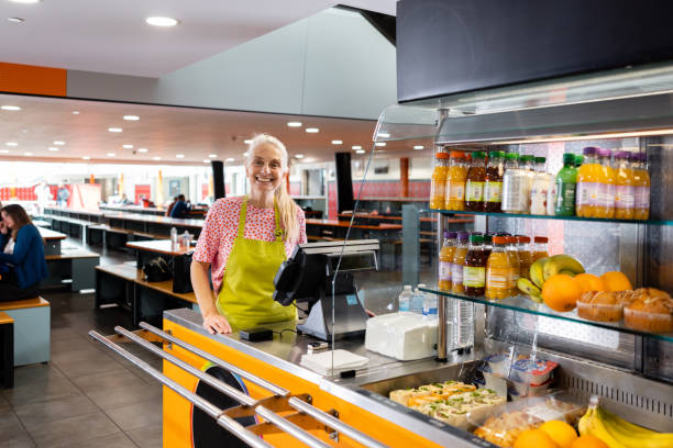 istock Cheerful Catering Worker Portrait 1454368907