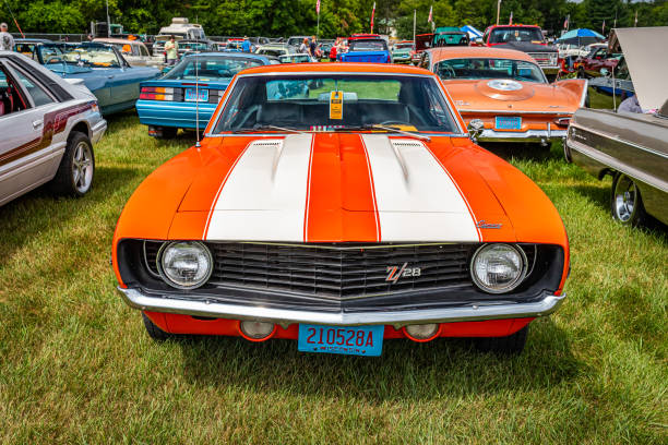 1969 chevrolet camaro z28 sport coupe - 1969 imagens e fotografias de stock