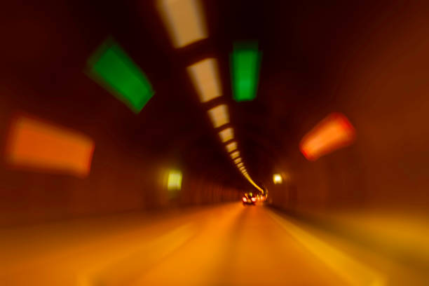 high speed on the highway at night