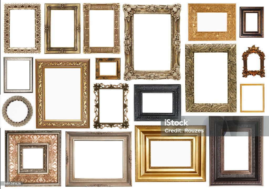 Frames collection Frame collection with space Picture Frame Stock Photo