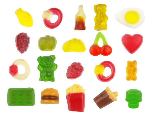 istock Different gummy candies isolated on white 1454382022