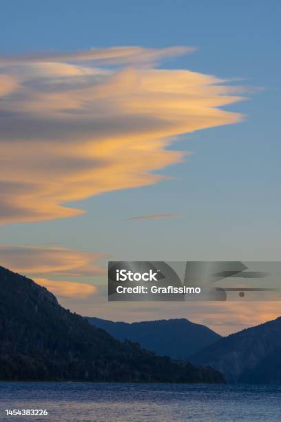 Dawn With Dramatic Sky Over Bariloche In Patagonia Argentina Stock Photo - Download Image Now