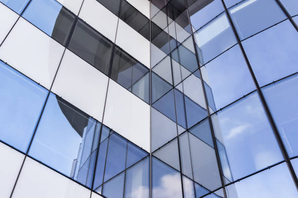 istock glass facade of a modern office building 1454384908