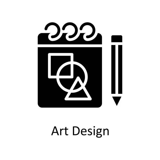 Vector illustration of Art Design Vector Solid Icon Design illustration. Design and Development Symbol on White background EPS 10 File