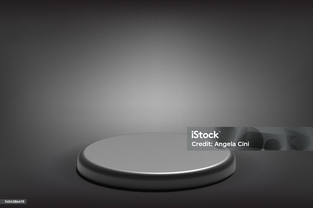 Stage Gradient Vector 3d Rendering Black Gradient Background Vector With Pedestal Stage Stock ...