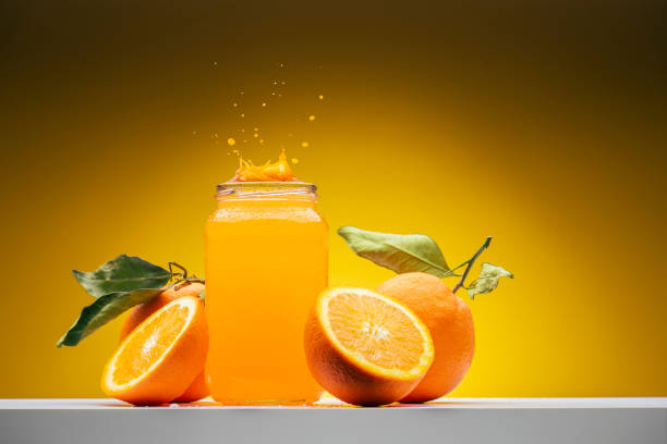 istock Orange fruits on shelf. 1454390278