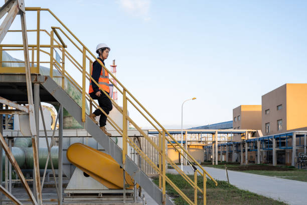 istock A female engineer works in a chemical plant 1454390759