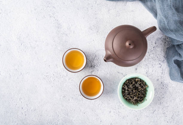 istock Photograph of teacups and tea sets 1454394959