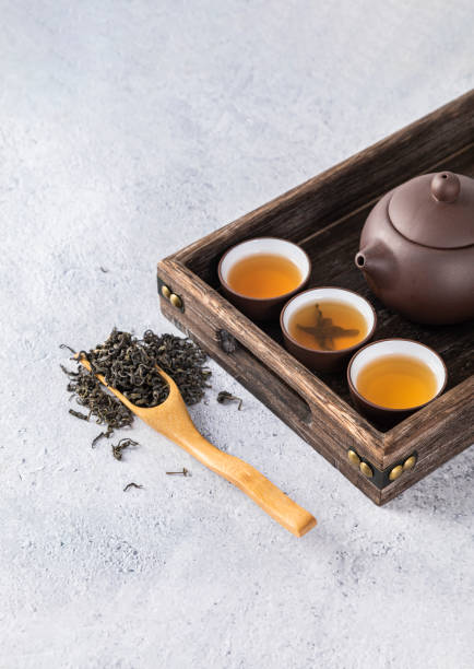 istock Photograph of teacups and tea sets 1454395002