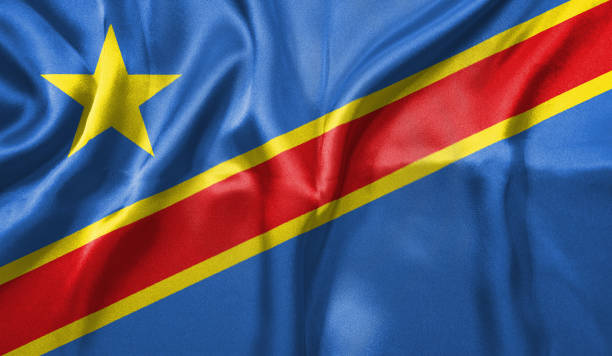 istock Democratic Republic of the Congo flag wave highly detailed realistic 3D rendering. 1454396675