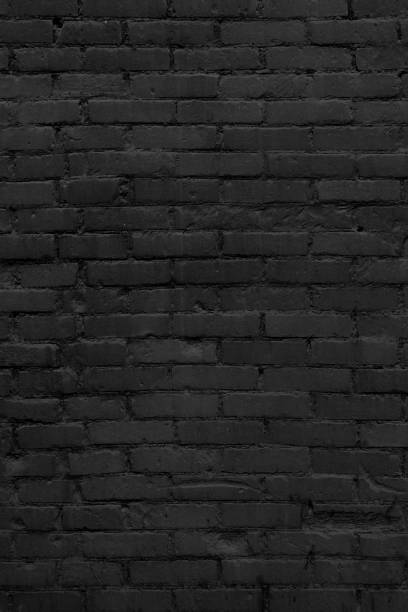 istock Black brick building wall. Interior of a modern loft. 1454399572