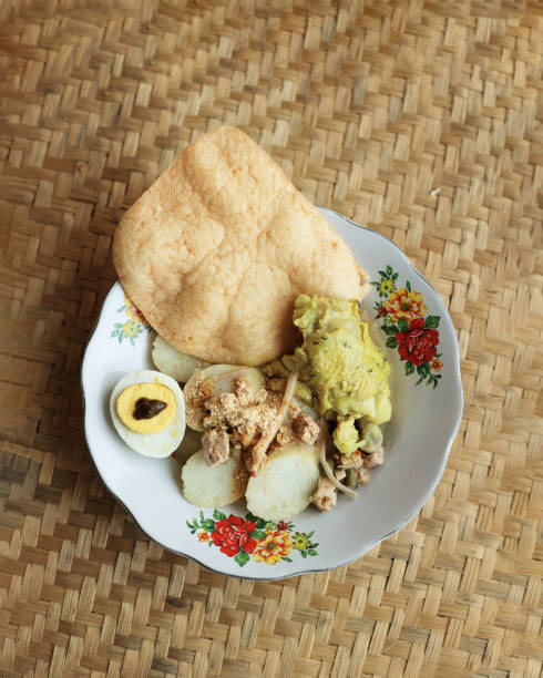 istock Top View Lontong Petis Cap Go Meh 1454400079