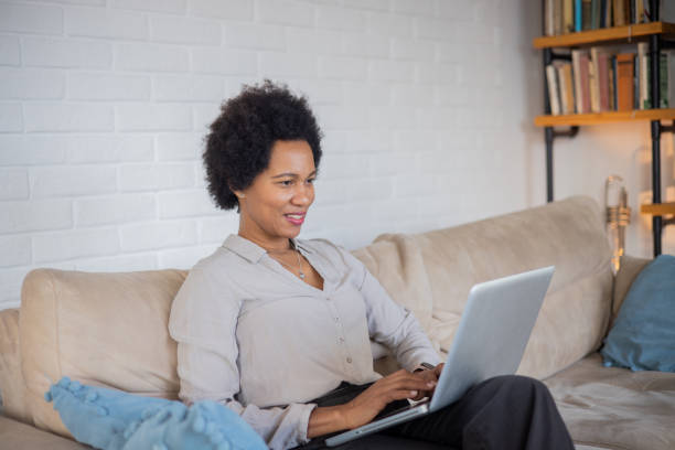 istock Woman working from home 1454401169