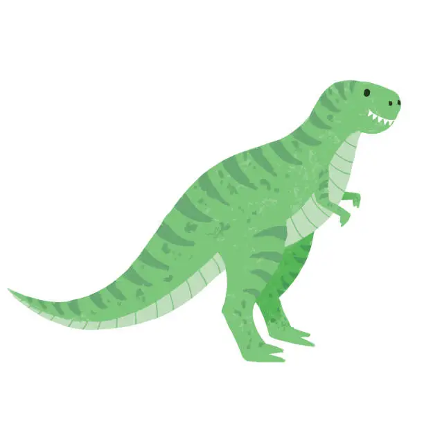 Vector illustration of Cute Pastel Tyrannosaurus