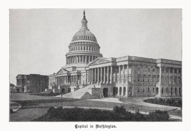 istock United States Capitol, Washington, D.C., halftone print, published in 1899 1454403968