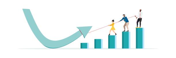 istock Economic V shape recovery after COVID-19 coronavirus accident, businessman, professional analysis of the world economy, Vector 1454406791