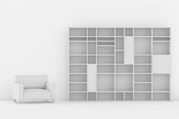 istock 3D Modern living room 1454408787