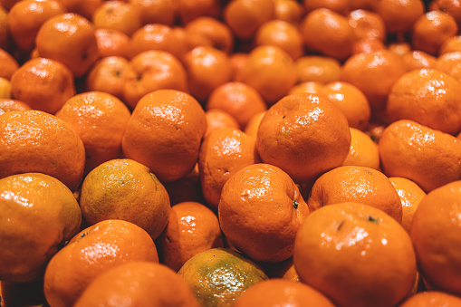 Tangerine in the supermarket