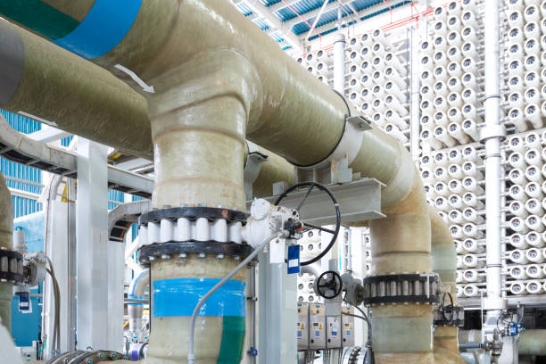 usine de dessalement - desalination plant photos photos et images de collection